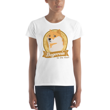 Load image into Gallery viewer, Women&#39;s Dogecoin &quot;to the moon&quot; T-Shirt