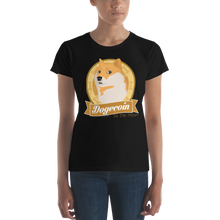 Load image into Gallery viewer, Women&#39;s Dogecoin &quot;to the moon&quot; T-Shirt